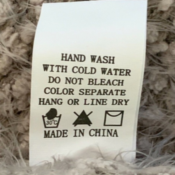 Debut Womens Open Fuzzy Eyelash Stretch Cardigan Sweater Sz L Pockets #231F - Picture 6 of 6